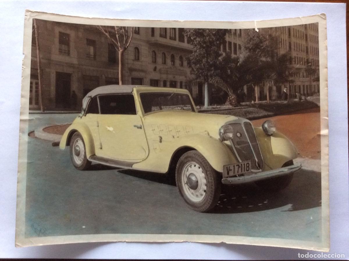 Antique Photography: FOTOGRAF&Iacute;A FOTO COLOR A&Ntilde;OS 60 AUTOM&Oacute;VIL COCHE DEPORTIVO MATR&Iacute;CULA VALENCIA HANSA CABRIOLET