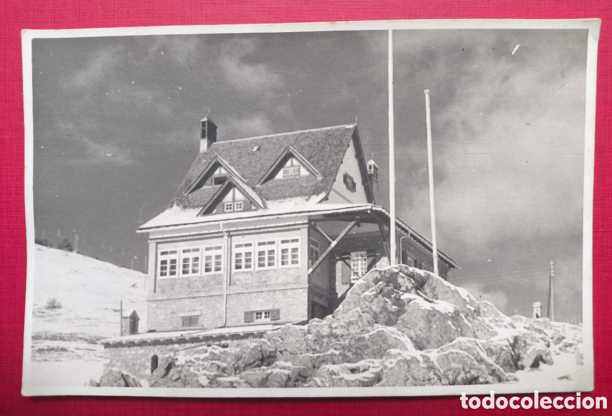 Fotograf&iacute;a antigua: LA MOLINA XALET CEC ESQU&Iacute; MONTA&Ntilde;ISMO REFUGIO DE MONTA&Ntilde;A FOTOGRAF&Iacute;A 1950
