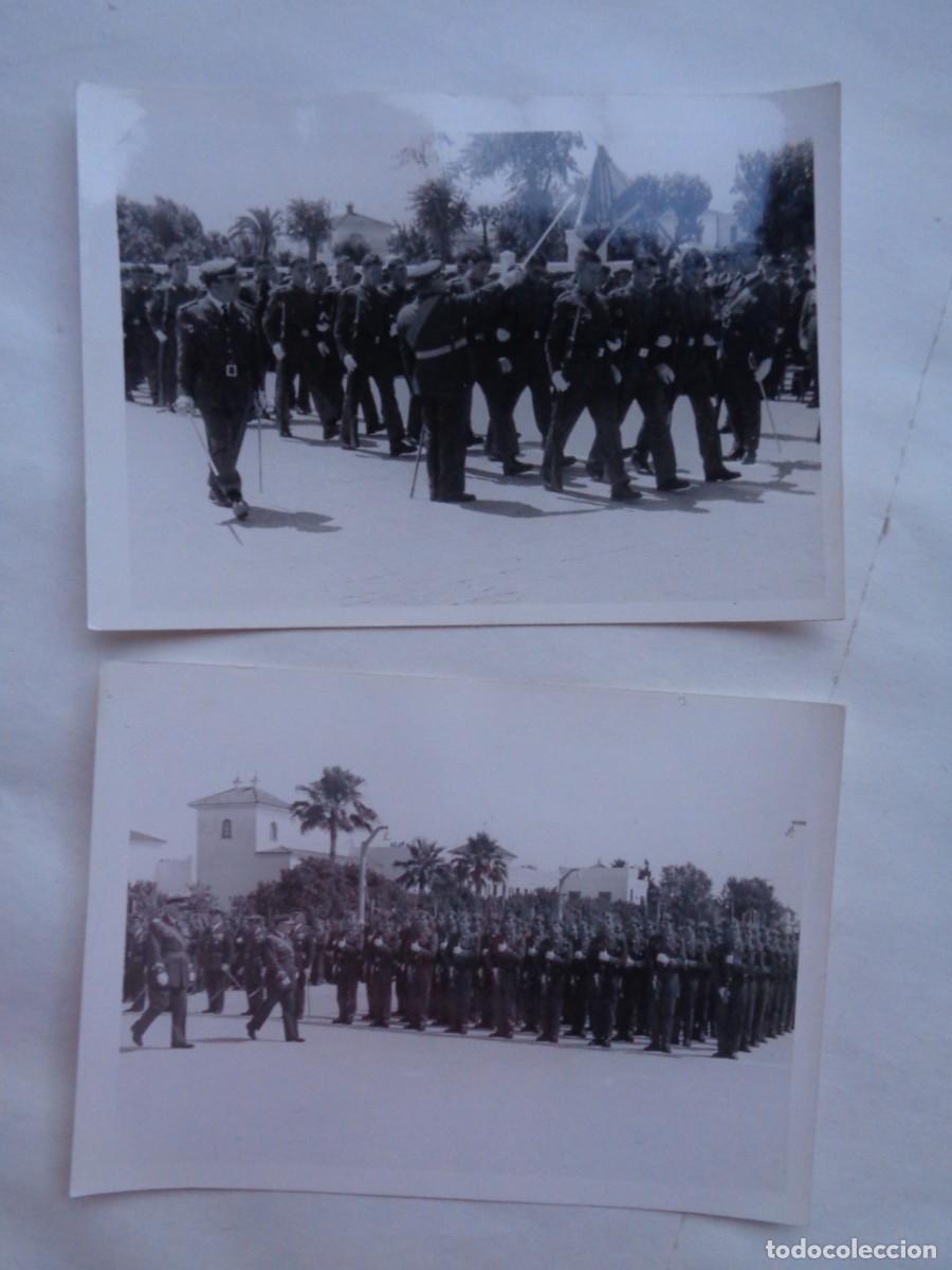 Fotograf&iacute;a antigua: AVIACION : LTE DE 2 FOTOS DE JURA DE BANDERA DE MILITARES DEL EJERCITO DEL AIRE
