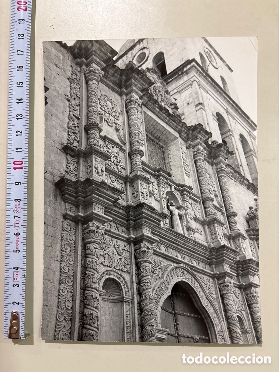 Fotograf&iacute;a antigua: FOTO. EXCURSION A LOS ANDES. FACHADA IGLESIA S. FRANCISCO, BARROCA &Eacute;POCA COLONIAL.LA PAZ.FOT&Oacute;GRAFO?.