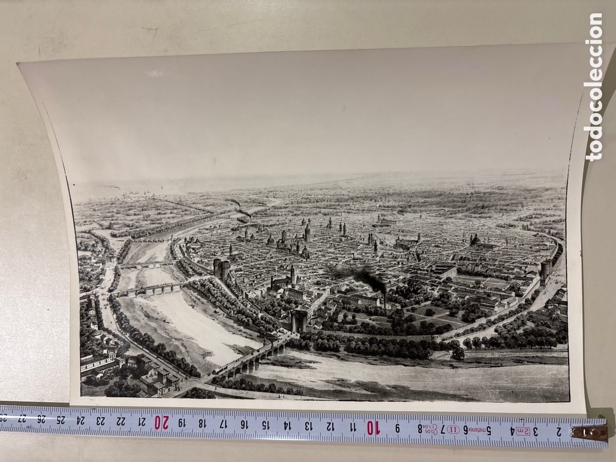 Antique Photography: FOTO. VALENCIA. VISTA DE LA CIUDAD SEG&Uacute;N UN ANTIGUO GRABADO. MURALLAS Y PUERTAS DE LA CIUDAD. FOTOGR