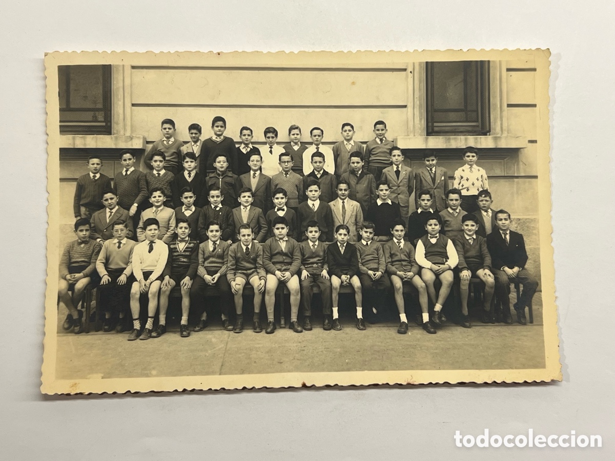 Fotograf&iacute;a antigua: RECUERDO ESCOLAR. Colegio Sagrado Coraz&oacute;n H.H. Maristas ? Curso 1958-59