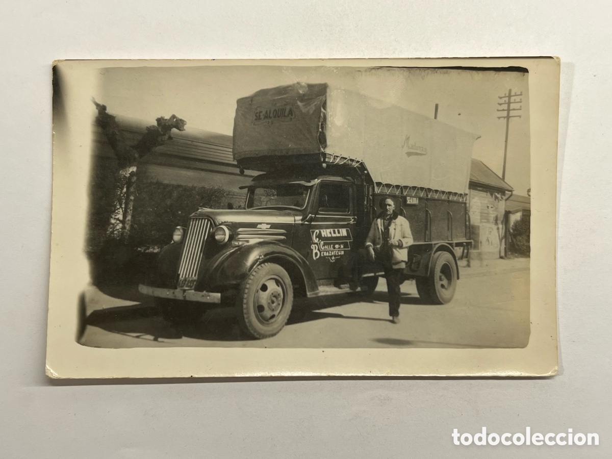Fotograf&iacute;a antigua: BERAZATEGUI (Argentina) Fotograf&iacute;a el Viejo Cami&oacute;n Chevrolet&hellip; Verano de 1962