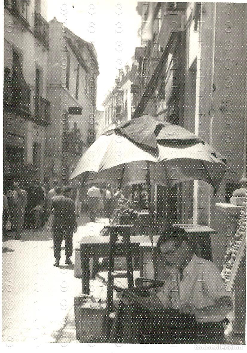Alte Fotografie: SEVILLA CALLE FERIA ANTIGUA FOTOGRAFIA UNICA 10X7 B13