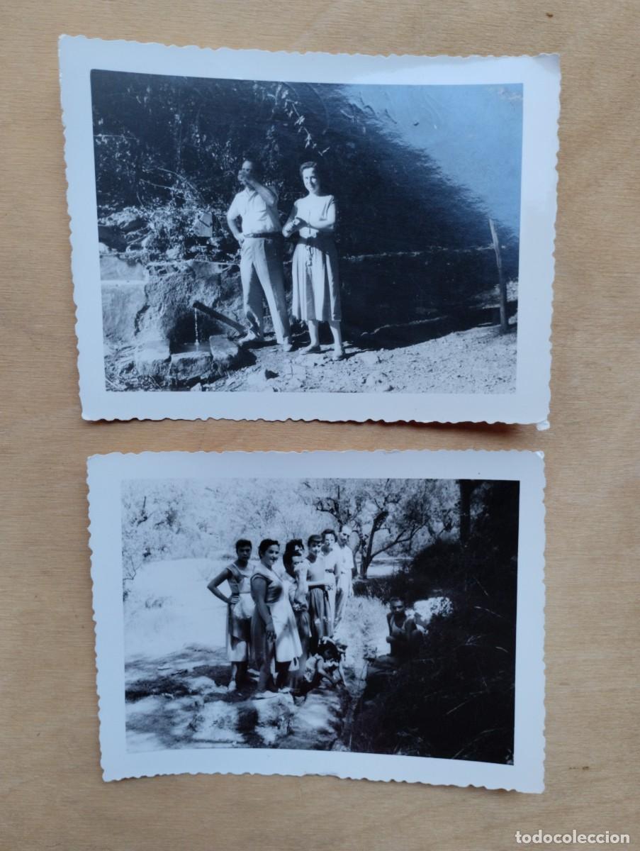 Fotografia antiga: Lote de fotograf&iacute;as antiguas de familia en Eslida, Castell&oacute;n. Fuente y acequia