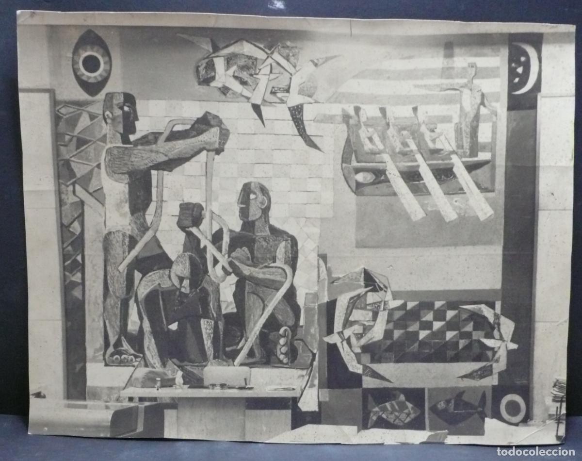 Fotograf&iacute;a antigua: FOTOGRAFIA DE MURAL MALAGA