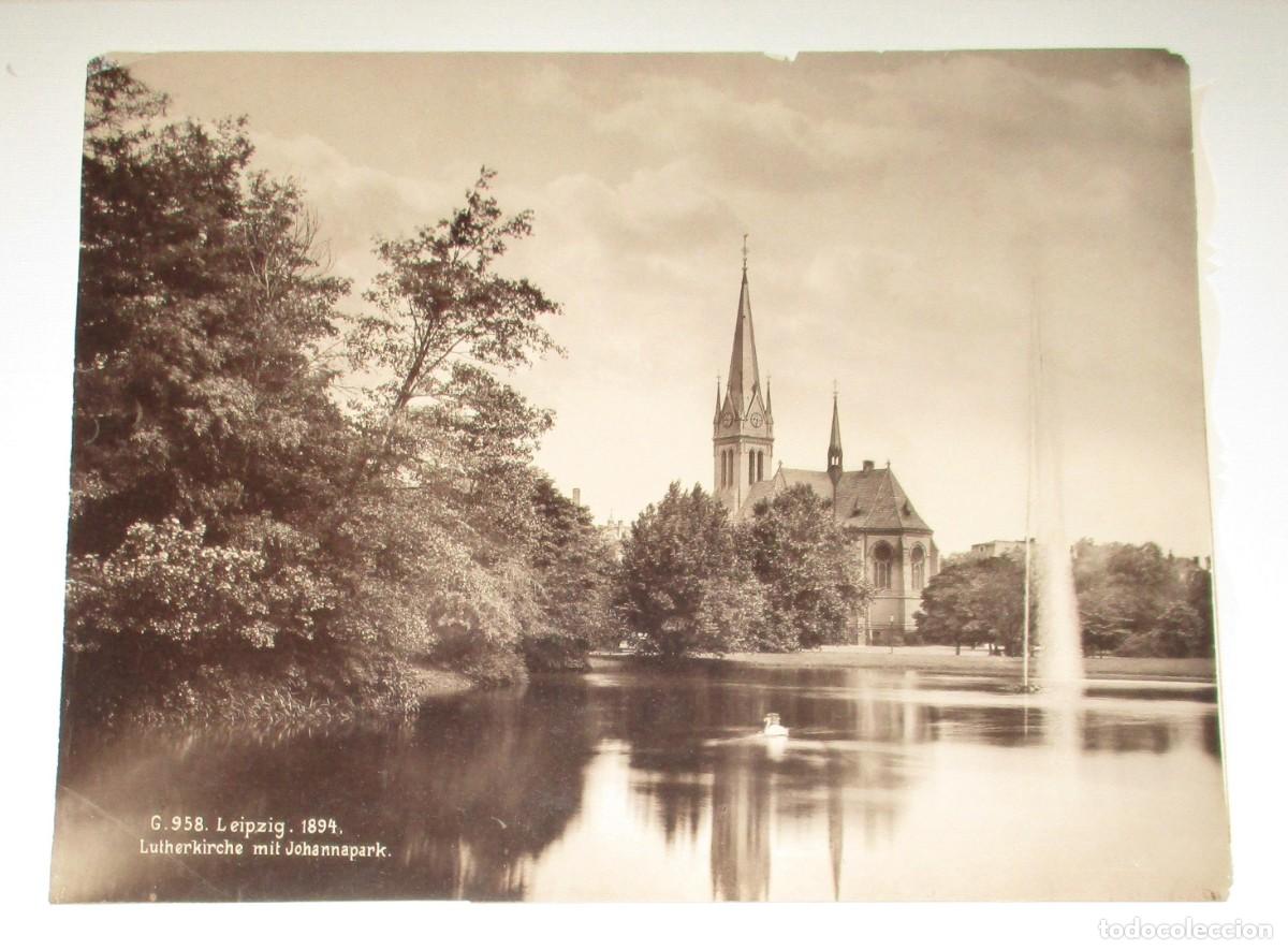 Fotografia antiga: DOS FOTOGRAF&Iacute;AS EN HUECOGRABADO DE LEIPZIG. LIBRER&Iacute;A J.B. KLEIN'S. ORIGINALES DE 1894.