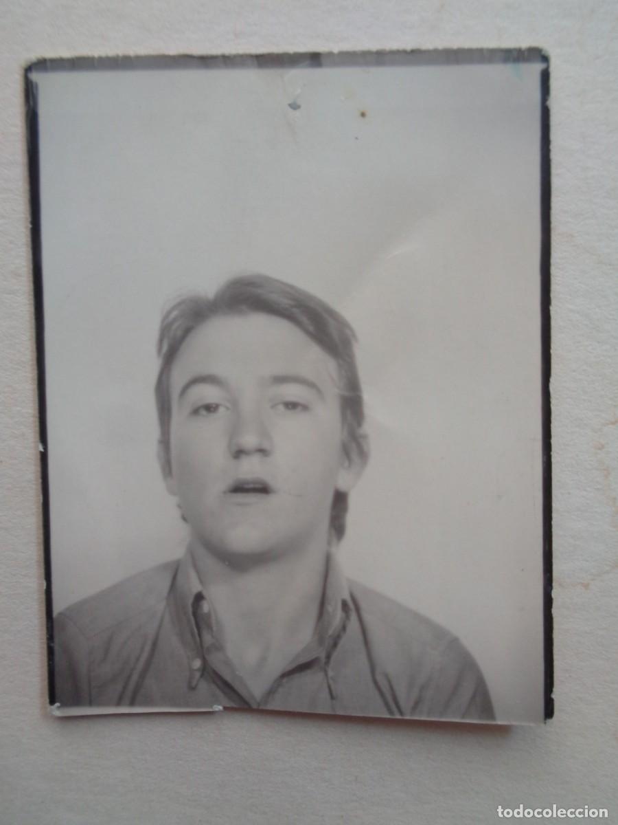 Fotografia antica: FOTOMATON DE JOVEN CON LA BOCA ABIERTA