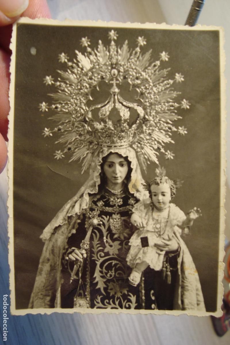 Fotograf&iacute;a antigua: ANTIGUA FOTOGRAFIA VIRGEN DEL CARMEN? FOTO J.RUIZ. OSUNA A&Ntilde;OS 40?