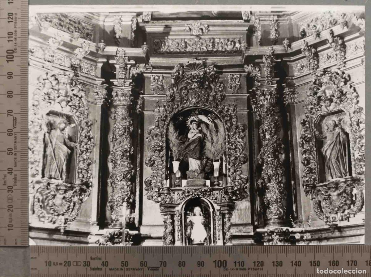 Fotografia antica: FOTOGRAFIA. RETABLO IGLESIA DE SANTA MARIA DE LA CUESTA. CUELLAR HACIA 1970