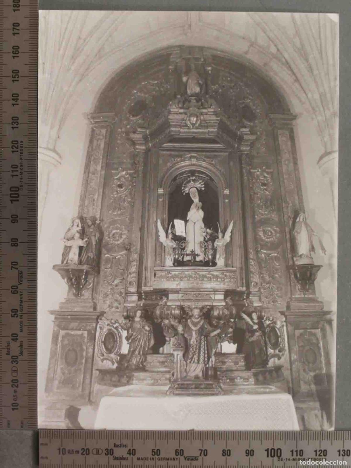 Fotograf&iacute;a antigua: FOTOGRAFIA. CUELLAR SAN MIGUEL. RETABLO DOLOROSA HACIA 1970