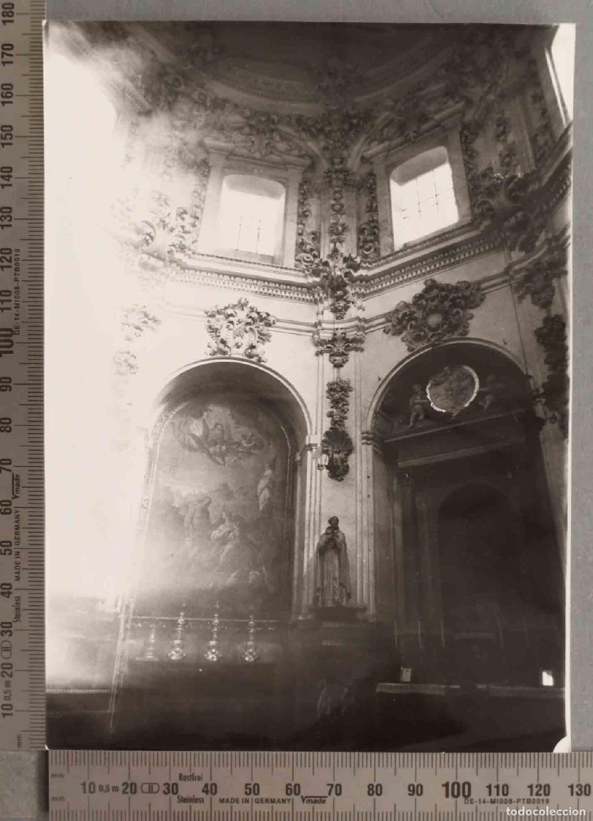 Fotograf&iacute;a antigua: FOTOGRAFIA. INTERIOR DE ALTAR BARROCO HACIA 1970