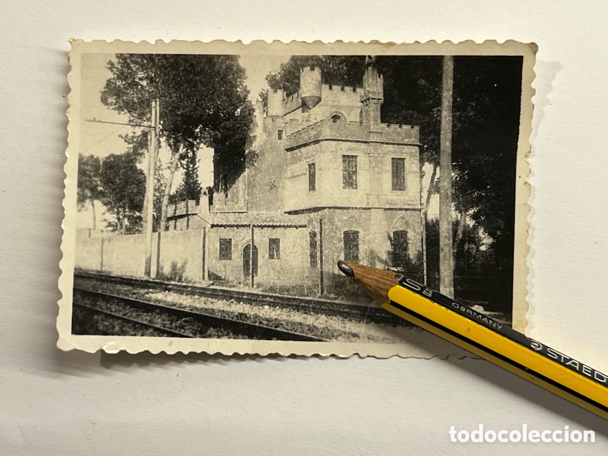 Fotograf&iacute;a antigua: BENIMAMET (Valencia) Fotograf&iacute;a antigua Estaci&oacute;n del ferrocarril..? (a.1947)