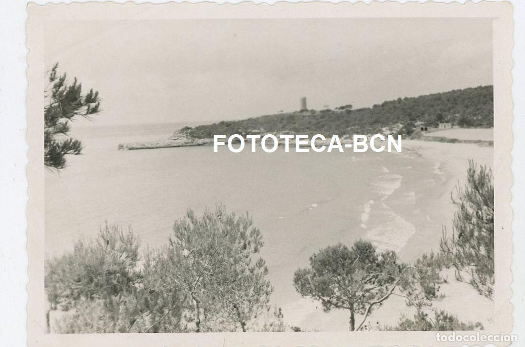 Fotograf&iacute;a antigua: FOTO ORIGINAL ALFATULLA VISTA DE LA PLAYA A&Ntilde;O 1954