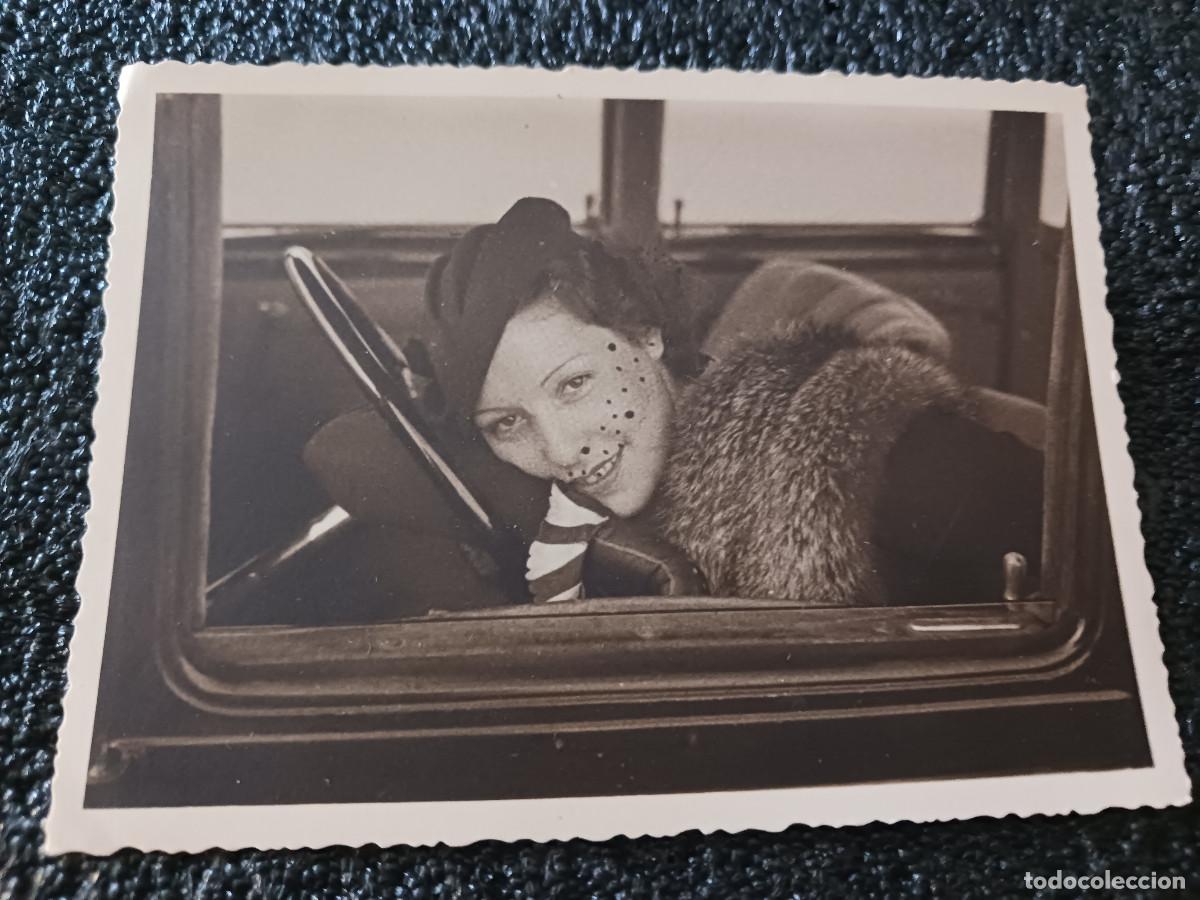 Fotograf&iacute;a antigua: fotografia de artista del teatro novedades en auto, marga