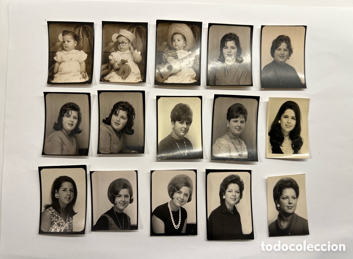 Fotografia antica: FOTOMATON (15) Fotograf&iacute;as&hellip; , de beb&eacute; atravesando la adolescencia y llegando a la edad madura