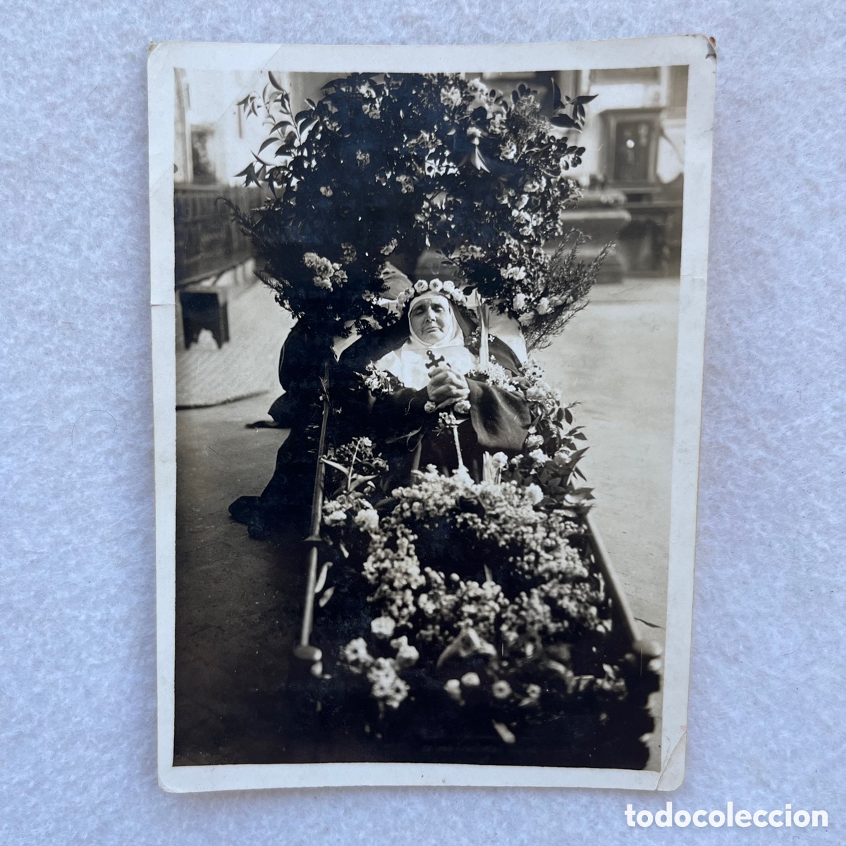 Fotograf&iacute;a antigua: ANTIGUA FOTOGRAF&Iacute;A RELIGIOSA / SOR FELISA JACOBA / ABADESA CONVENTO MADRES CAPUCHINAS / SEVILLA