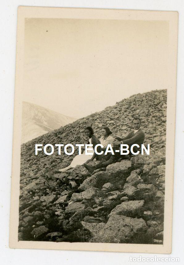 Fotograf&iacute;a antigua: FOTO ORIGINAL MONTA&Ntilde;A GRA DE FAJOL EXCURSIONISTAS A&Ntilde;O 1923 RIPOLLES PIRINEO
