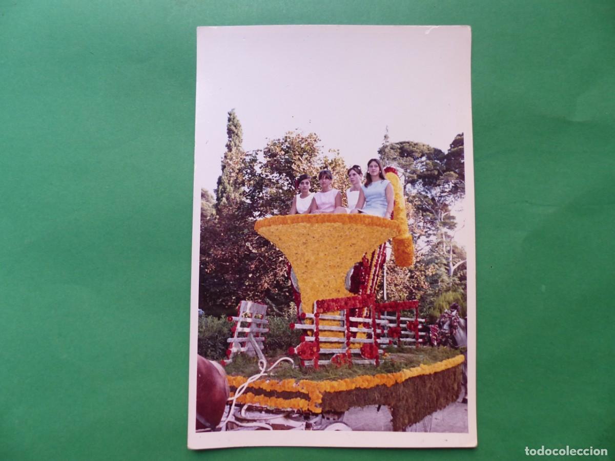 Alte Fotografie: VALENCIA - ANTIGUA FOTOGRAFIA CARROZA DE LA BATALLA DE FLORES, A&Ntilde;O 1971