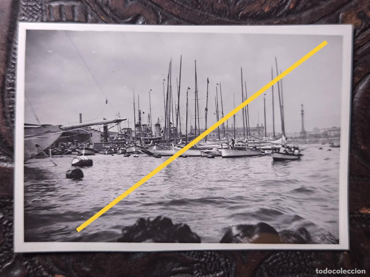 Fotografia antica: Antigua fotograf&iacute;a. Puerto de Barcelona.