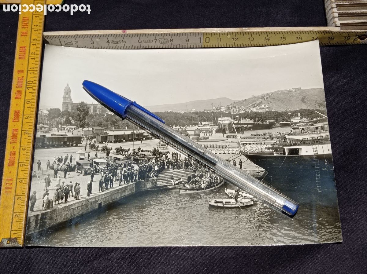 Fotograf&iacute;a antigua: ANTIGUA FOTOGRAF&Iacute;A PUERTO DE M&Aacute;LAGA PP. S. XX
