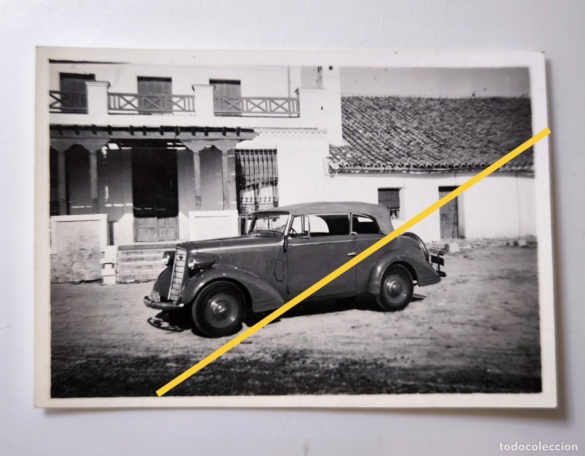 Alte Fotografie: Antigua fotograf&iacute;a. Coche, autom&oacute;vil, Opel 6 descapotable.