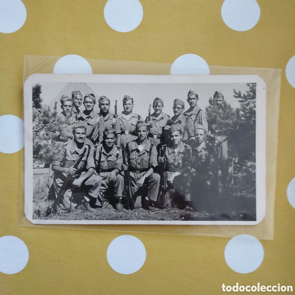 Fotograf&iacute;a antigua: RAMON CALSINA FOTOGRAFIA SERVEI MILITAR SIGNADA