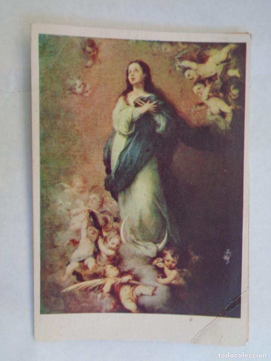 Alte Fotografie: BONITA FOTO DE ESTUDIO DE NI&Ntilde;O EN CARPETA CON LA INMACULADA DE MURILLO