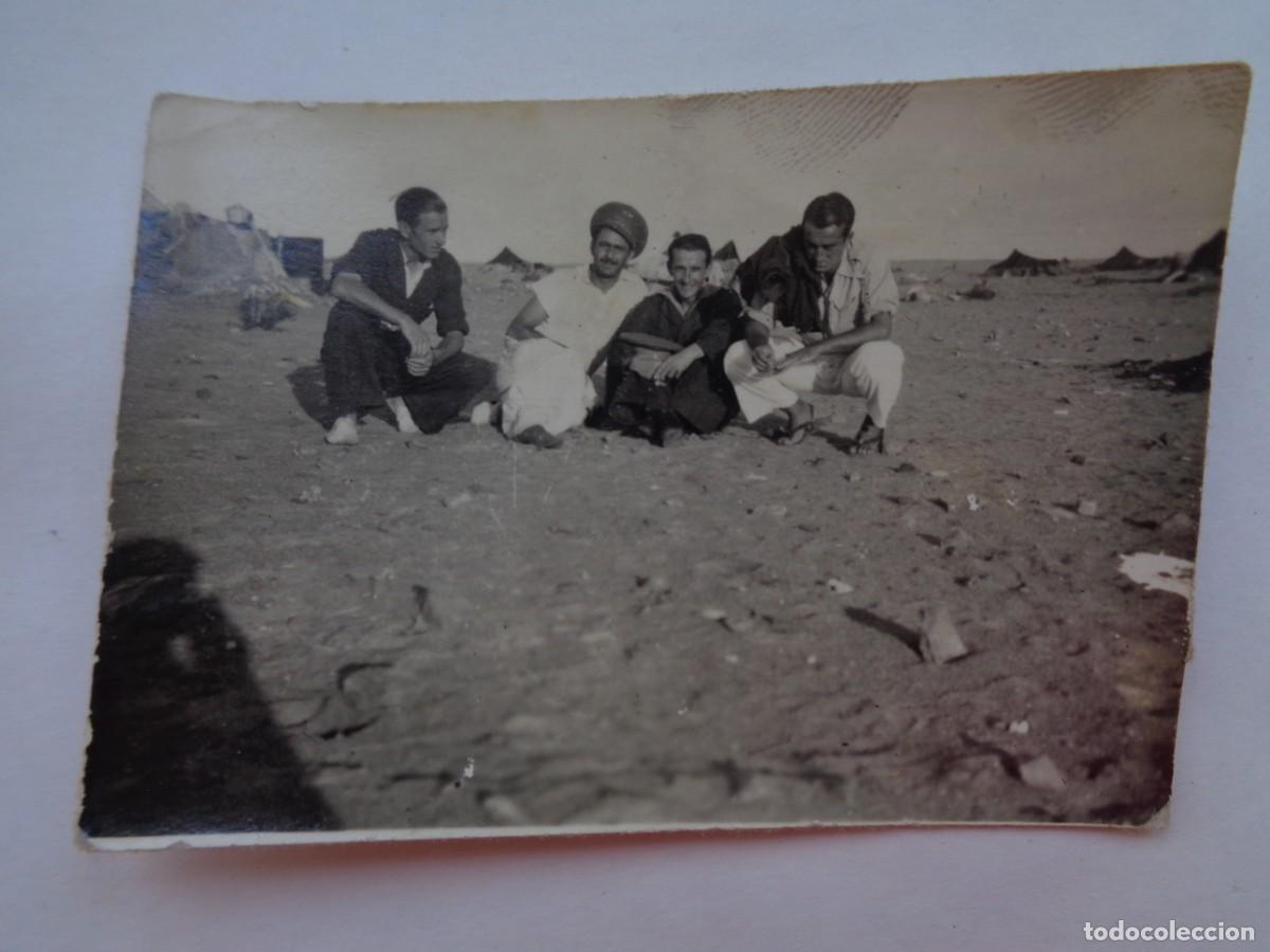 Fotograf&iacute;a antigua: FOTO DE MILITARES , INFANTERIA Y AVIACION EN EL SAHARA ESPA&Ntilde;OL