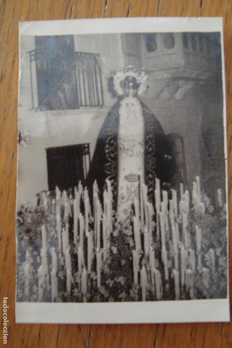 Fotograf&iacute;a antigua: ANTIGUA FOTOGRAFIA DE VIRGEN EN PROCESION SIN IDENTIFICAR. A&Ntilde;OS 50?