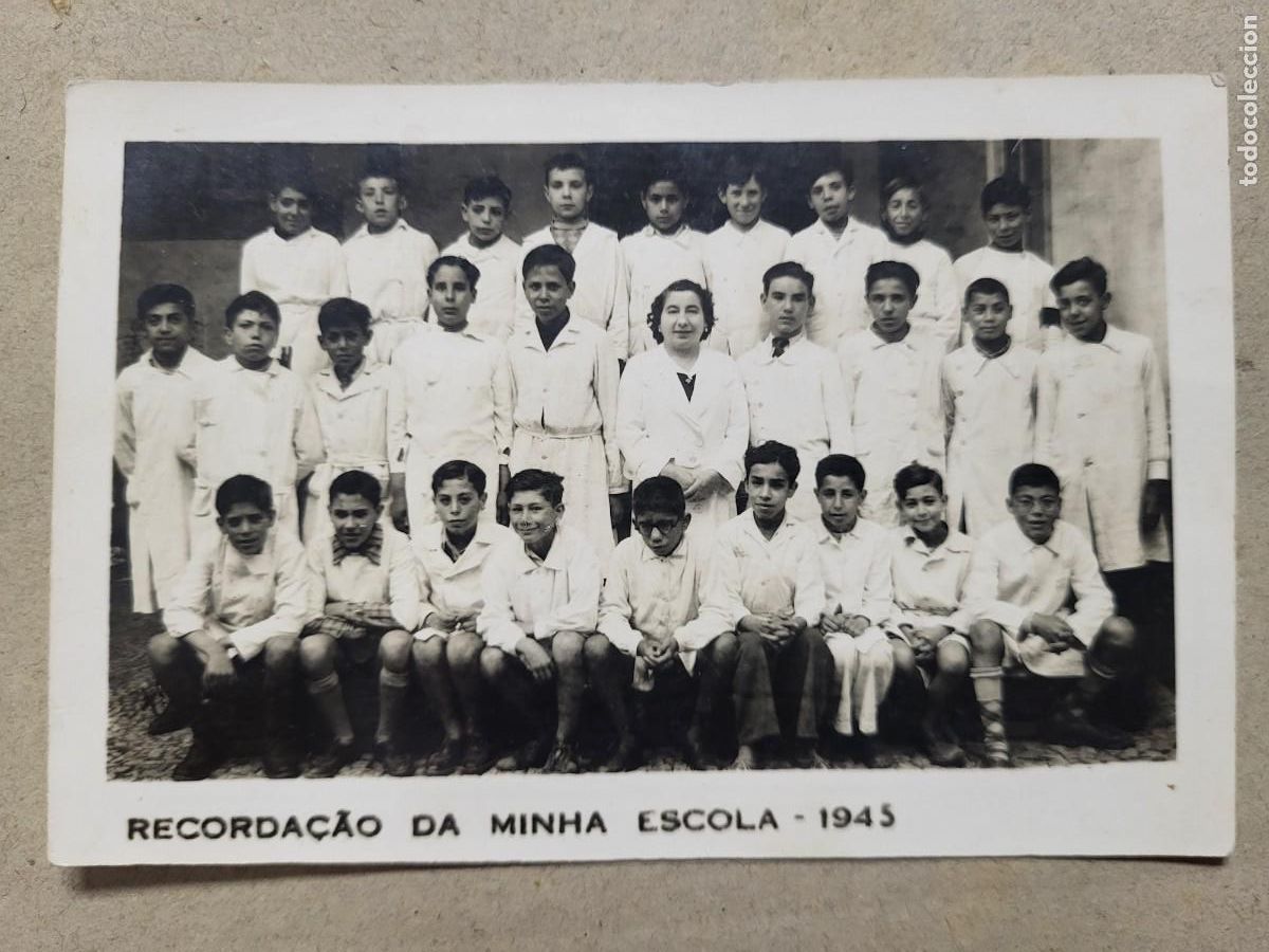 Fotograf&iacute;a antigua: ANTIGUA FOTOGRAFIA ESCOLAR COLEGIO SEIXAL PORTUGAL 1945