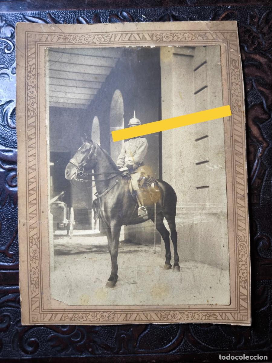 Fotografia antica: Antigua fotograf&iacute;a. Militar. Caballer&iacute;a. Cuartel de Barcelona. A&ntilde;o 1929.