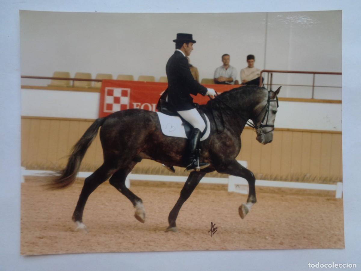 Fotografia antiga: FOTO DE JINETE A CABALLO , DOMA CLASICA .... 15 X 20 CM