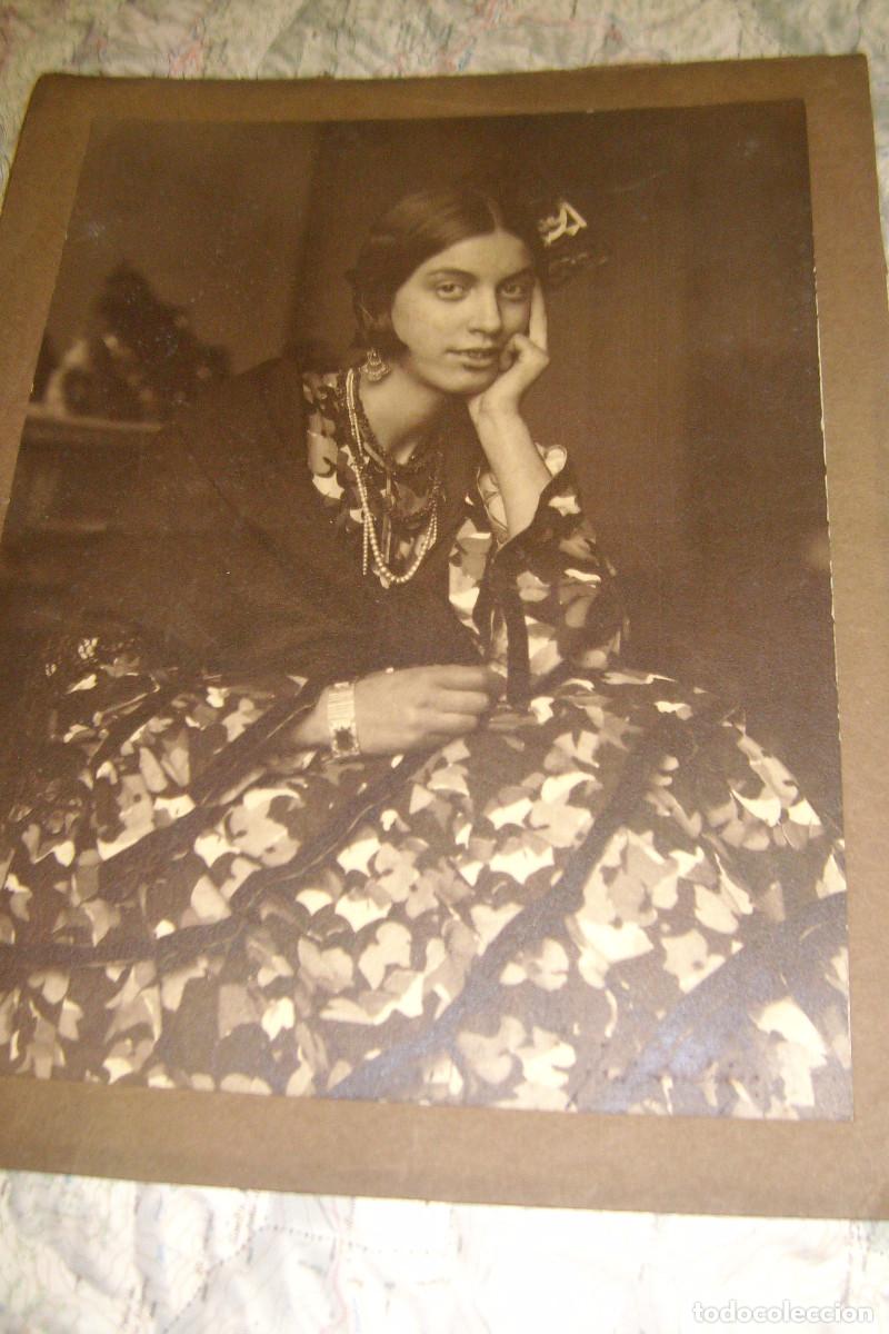 Fotografia antiga: FOTOGRAF&Iacute;A FIRMADA POR JOS&Eacute; AM&Eacute;RIGO. MUJER FLAMENCA. 33 X 26 CM.