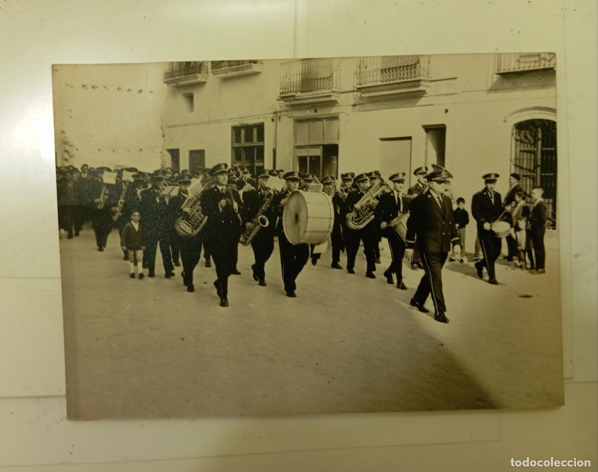 Fotograf&iacute;a antigua: antigua fotografia banda de musica vall de uxo .castellon 1964 - ateneo musical schola cantorum