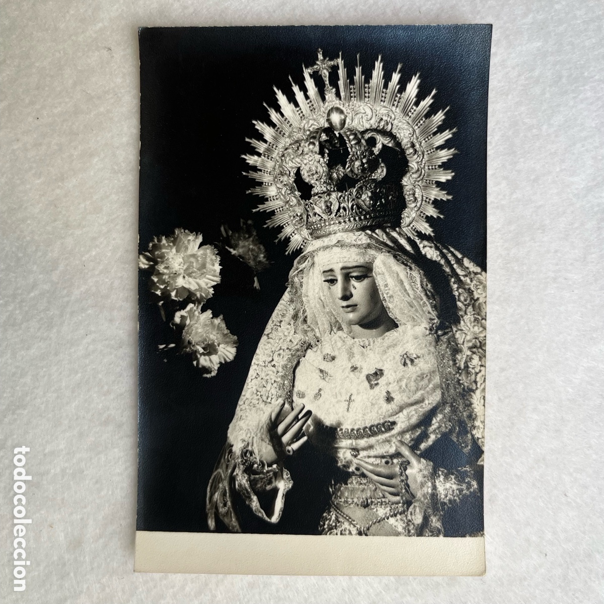 Fotograf&iacute;a antigua: SEMANA SANTA SEVILLA - FOTOGRAF&Iacute;A VIRGEN DE GRACIA Y AMPARO / HDAD. DE LOS JAVIERES