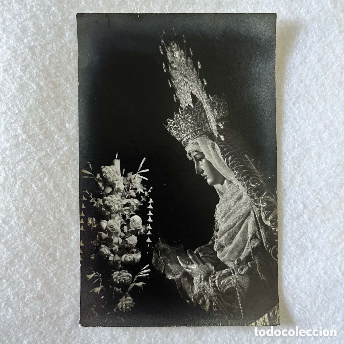 Fotograf&iacute;a antigua: SEMANA SANTA SEVILLA - FOTOGRAF&Iacute;A VIRGEN DEL LA O / TRIANA