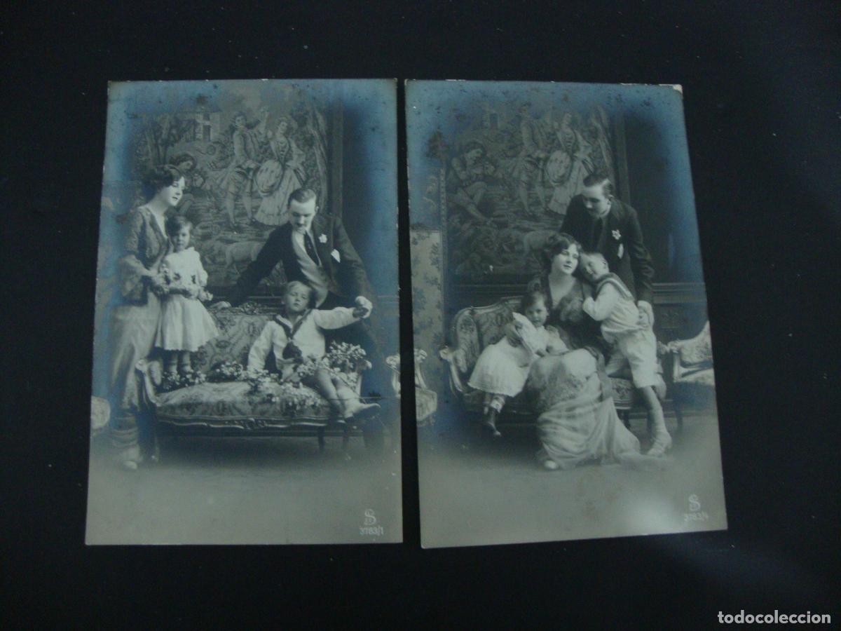 Alte Fotografie: LOTE DE DOS FOTOS ESTUDIO FAMILIA