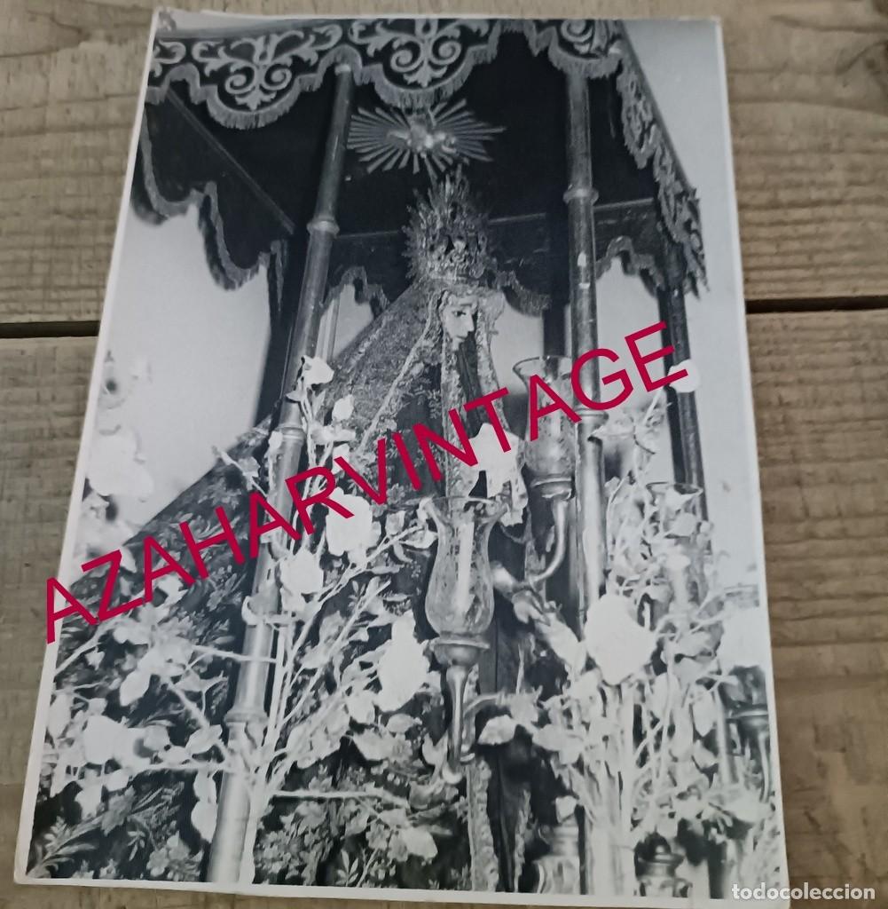 Fotograf&iacute;a antigua: SEMANA SANTA, ANTIGUA FOTOGRAFIA VIRGEN DE LOS DOLORES, LOCALIDAD A IDENTIFICAR, 120X175MM