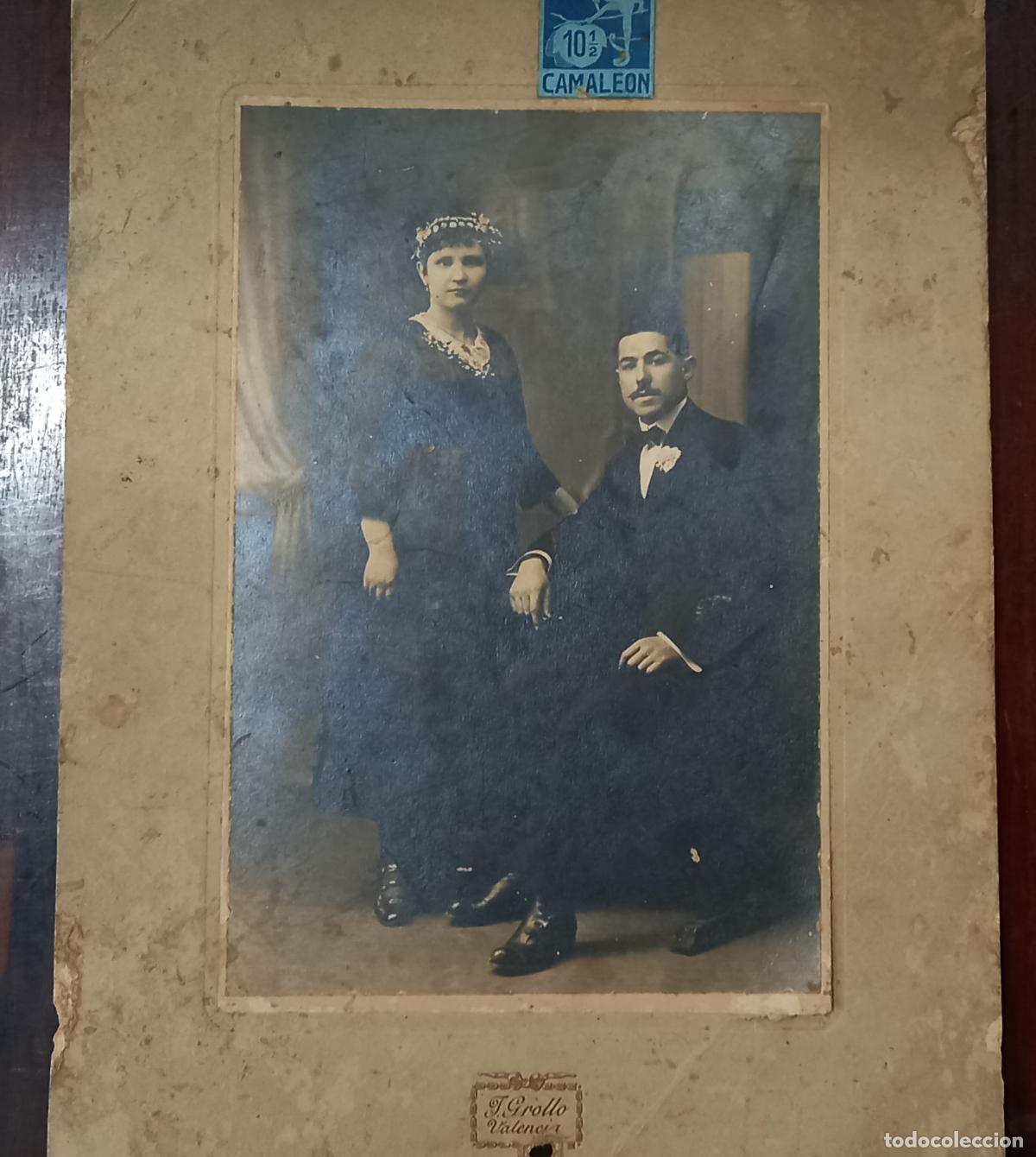 Fotograf&iacute;a antigua: FOTOGRAFIA ORIGINAL SOBRE CARTON FOTO ESTUDIO FOTOGRAFO J.GROLLO DE VALENCIA