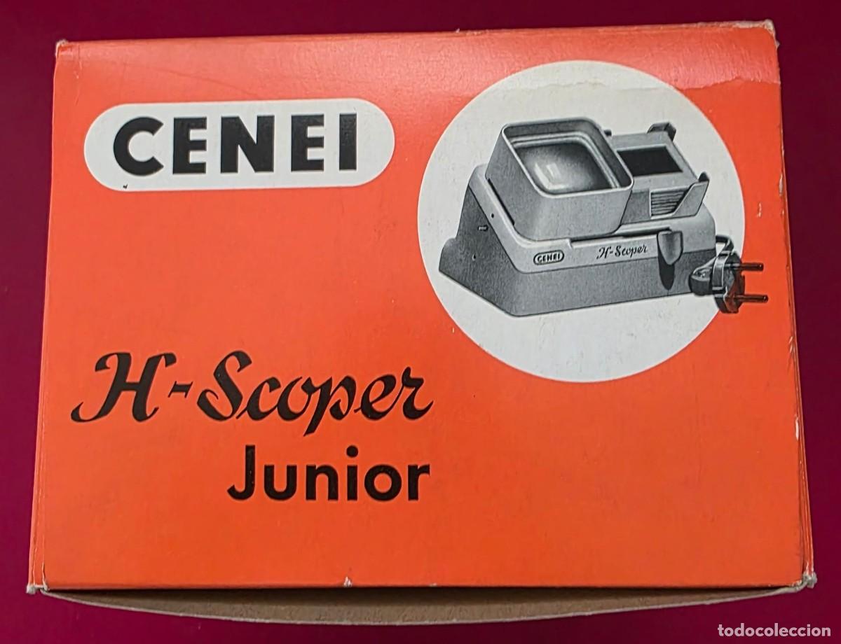 Fotograf&iacute;a antigua: Proyecto de diapositivas vintage &lrm;CENEI H‑Scoper Junior con caja original &ndash; ~15 &times; 19 cm