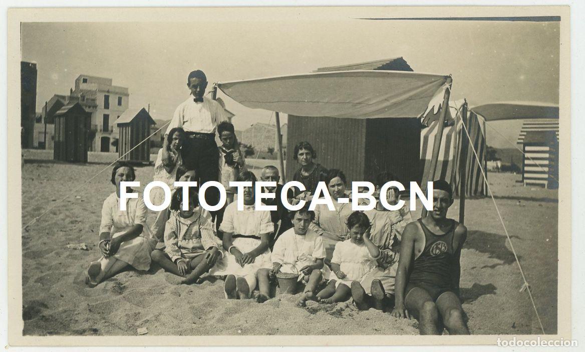 Antique Photography: FOTO ORIGINAL UN DIA EN LA PLAYA BA&Ntilde;ISTAS POSIBLEMENTE CATALUNYA A&Ntilde;OS 10/20