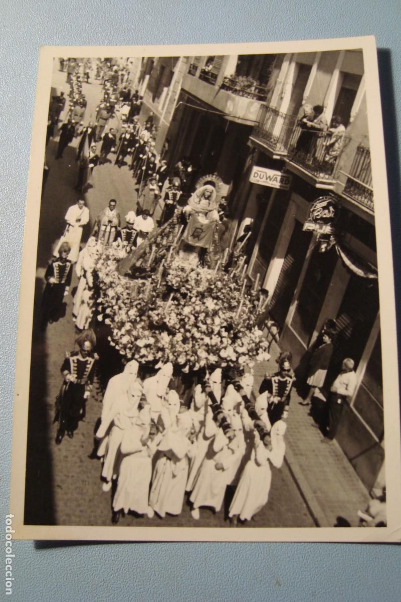 Fotograf&iacute;a antigua: ANTIGUA FOTOGRAFIA SANTA MUJER VERONICA EN PROCESION. ALICANTE 1966.