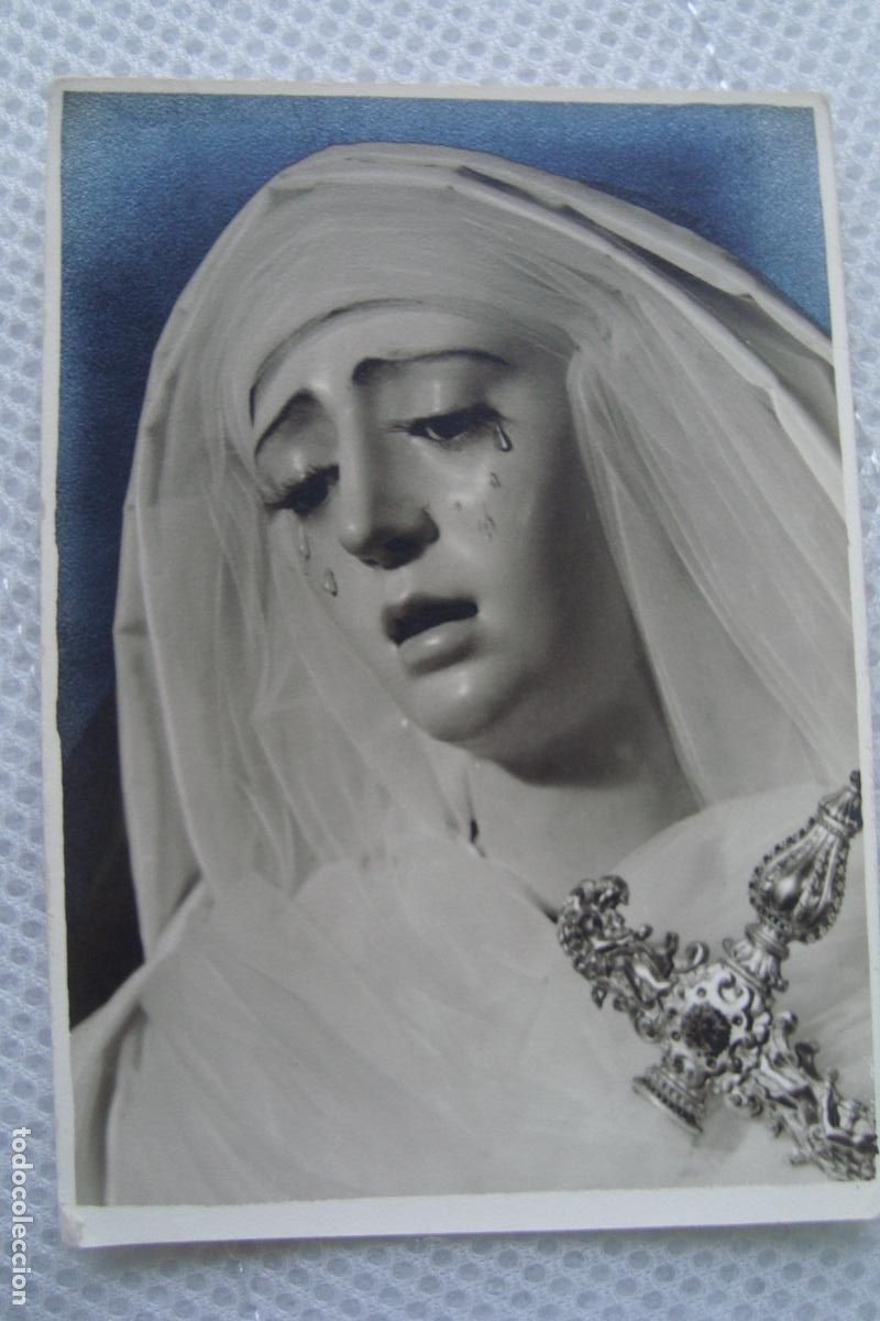 Fotograf&iacute;a antigua: ANTIGUA FOTOGRAGIA VIRGEN DE LA ESTRELLA. FOTO GARD SEVILLA A&Ntilde;OS 60.