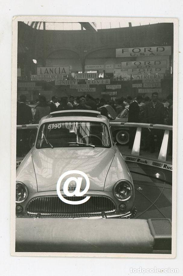 Antique Photography: FOTO COCHE SALON DEL AUTOMOVIL DE PARIS A&Ntilde;O 1960 COCHE SIMCA ARONDE