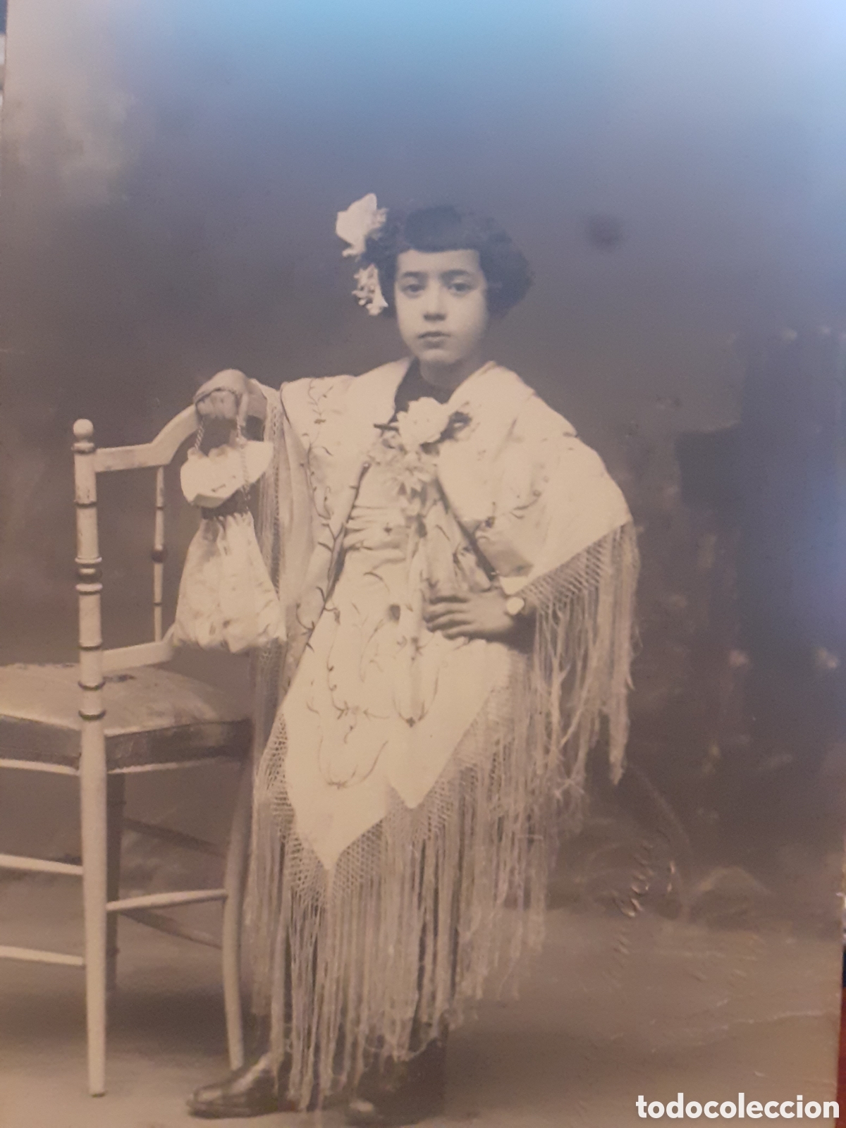 Fotograf&iacute;a antigua: ANTIGUA FOTOPOSTAL VENANCIO GOMBAU. SALAMANCA 1919.