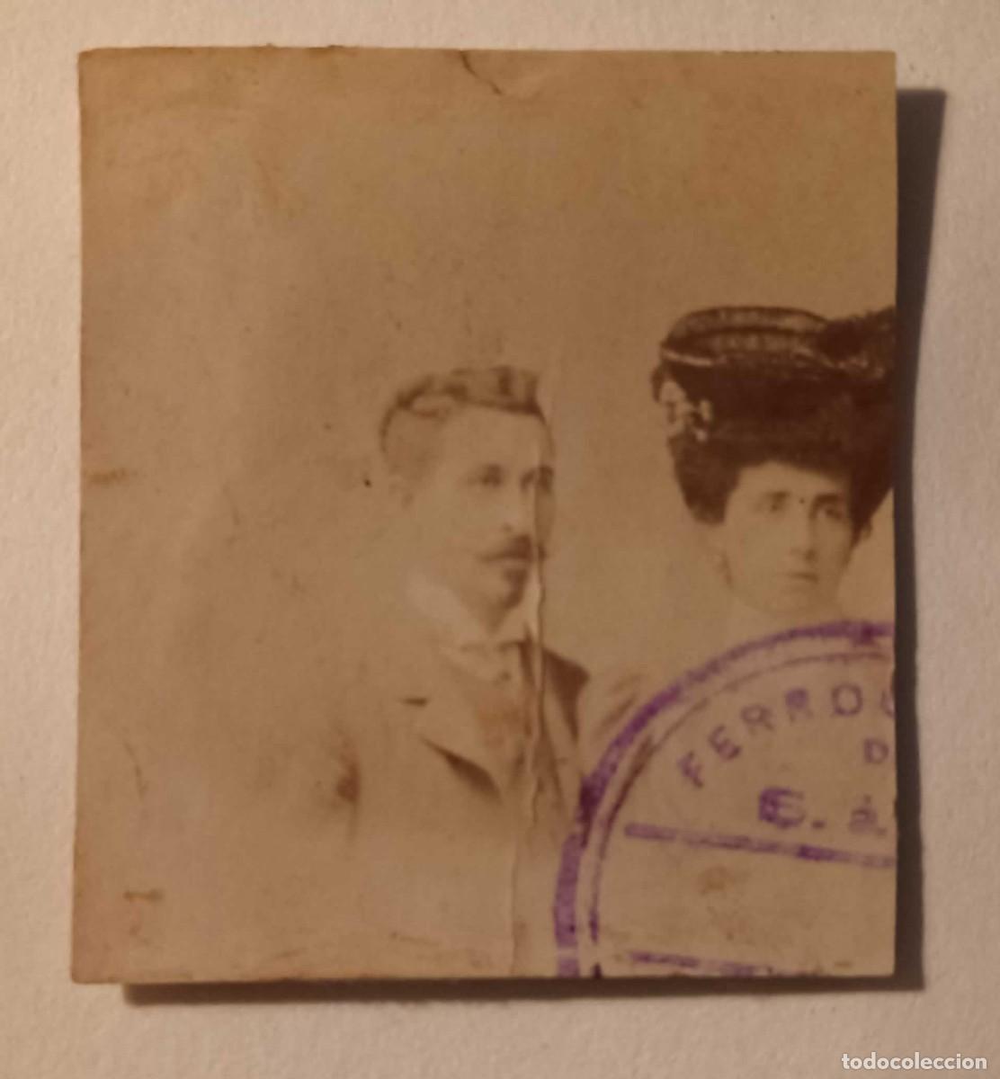 Alte Fotografie: FOTOGRAF&Iacute;A ANTIGUA 1897, Pareja