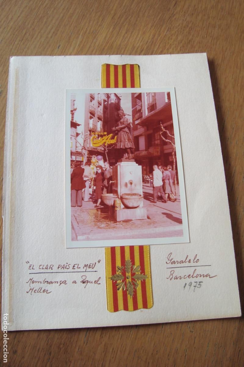Fotografia antica: ANTIGUA FOTOGRAFIA FUENTE VIOLETERA RAQUEL MELLER. CALLE CONDE DEL ASALTO. BARCELONA 1975