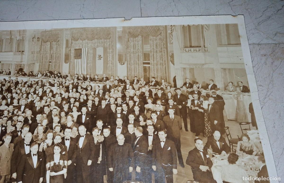 Photographie ancienne: Foto de Gran Tama&ntilde;o. A&ntilde;o 1936. Hotel Commodore Nueva York. Casa de Espa&ntilde;a. Guerra Civil