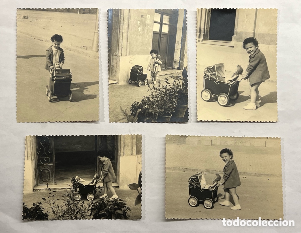 Fotograf&iacute;a antigua: NI&Ntilde;OS (5) Fotograf&iacute;as Amparin a los dos a&ntilde;os paseando a su mu&ntilde;eca&hellip; (a.1963)